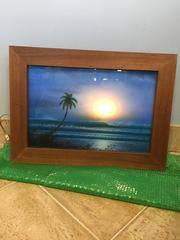 Light box print with tropical light box