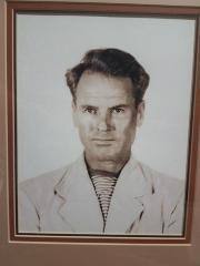 Framed portrait photo of Tom Blake