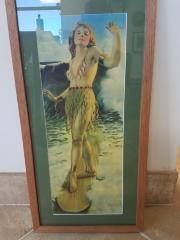 Framed Wahine Gene Pressler Print