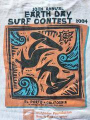 T-shirt 10th Annual Earth Day Surf Contest 2004