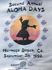 T-shirt 2nd Annual Hermosa Beach Aloha Days contest 1998