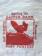 T-shirt Dapper Dann Surfing Assoc Contest Spring '85
