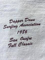 T-shirt Dapper Dann Surfing Assoc Contest Fall Classic 1986