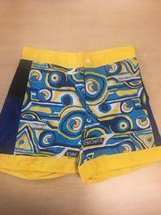 1960 Board Shorts (yellow with blue swirl pattern)