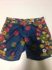 1960 Hang Ten Board Shorts (navy blue w/ colorful flowers)