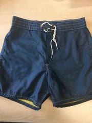 1970 Board Shorts (navy blue w/ white lace up waist)