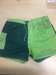 1970 Kanvas by Katin Surf Trunks (light green and dark green)