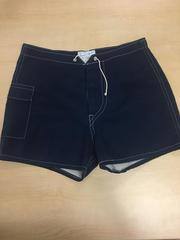 1970 Kanvas by Katin Surf Trunks (navy blue with white stitching)