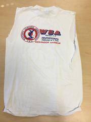 1970 Screen Surf T-Shirt (white; WSA red and blue)