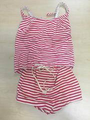 1920/60 Womens Cotton Swimsuits (red and white stripes)