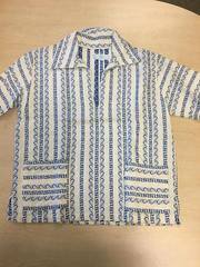 1960 Surf Shirts (cream with blue stripe design)