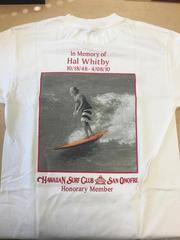 White T-Shirt: In memory of Hal Whitby