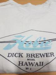 Prototype Hobie Dick Brewer Hawaii T-Shirt, Medium Emblem, White, L