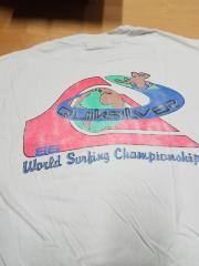 Quiksilver World Surfing Championships '86 T-Shirt, White/Gray