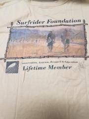 Surfrider Foundation Lifetime Member T-Shirt, Taupe, L