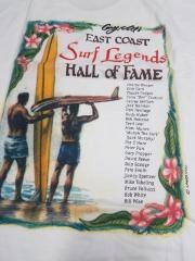 East Coast Surf Legends Hall of Fame T-Shirt, White, M