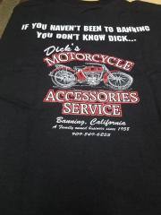 Dick's Motorcycle Accessories Service T-Shirt, Black, L
