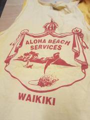 Aloha Beach Services, Honolulu Hawaii Tank Top. Yellow. Owned by Blue Makua Jr.