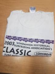 Windansea Historical Surfriding Association Classic surf meet & Luau 2003 T-Shirt, White, L