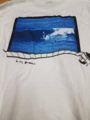 Surf Photos By Grannis, Granny's 90th Long Sleeve T Shirt, Signed by Grannis, White, XL