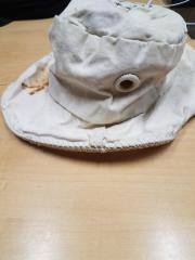 Canvas Bucket Hat with Eyelets.