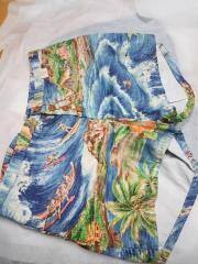 Ocean Pacific Hawaii Print swim trunks, Button Fly, 34