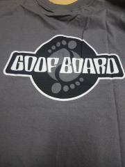 Goof Board T-Shirt, Grey/Black, M, Still in sale package.