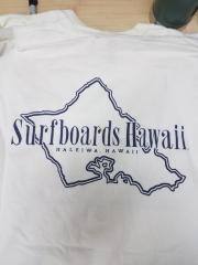Surfboards Hawaii T-Shirt, Haleiwa Hawaii, White, L