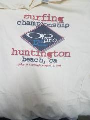 17 Annual OP Pro, 1998, Huntington Beach T-Shirt. Off-white. L.