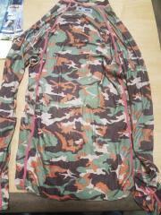 QuikSilver Edition Rash Guard, Long Sleeve, Camouflage, pink stitching.