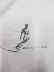 Medicine Man, Surfing is Art T-Shirt, White