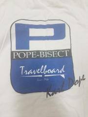 Pope-Bisect Travel Board T-Shirt, White