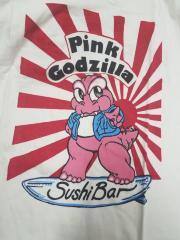 Pink Godzilla Sushi Bar, More Wasabi T-Shirt, White