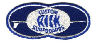 Rick Custom Surfboards Patch