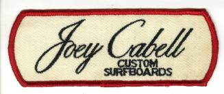 Joey Cabell Custom Surfboards Patch