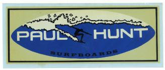Paul Hunt Surfboards Decal