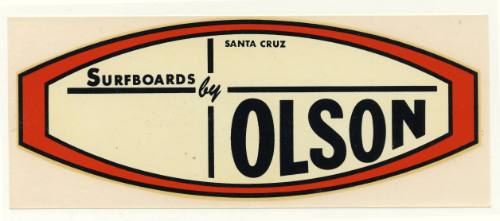 Surfboards by Olson Santa Cruz Decal