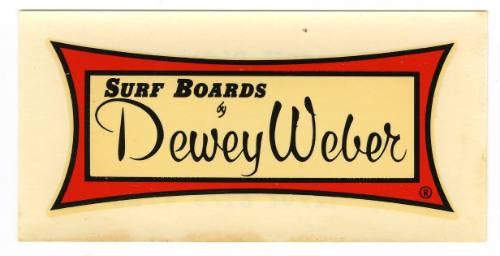 Surfboards by Dewey Weber Decal