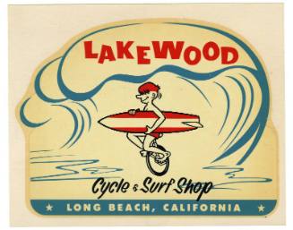 Lakewood Cycle & Surf Shop Long Beach, California Decal