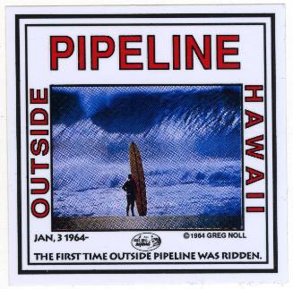 Outside Pipeline Hawaii Decal