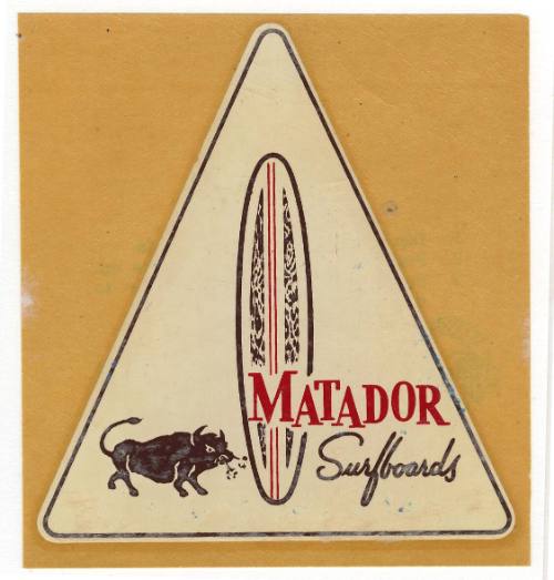 Matador Surfboards Decal