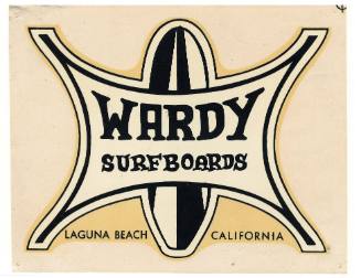 Wardy Surfboards Decal