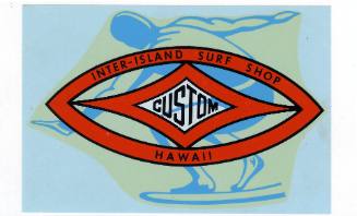 Inter-Island Surf Shop Hawaii Decal