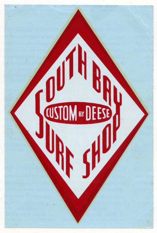 South Bay Surf Shop Custom by Deese Decal