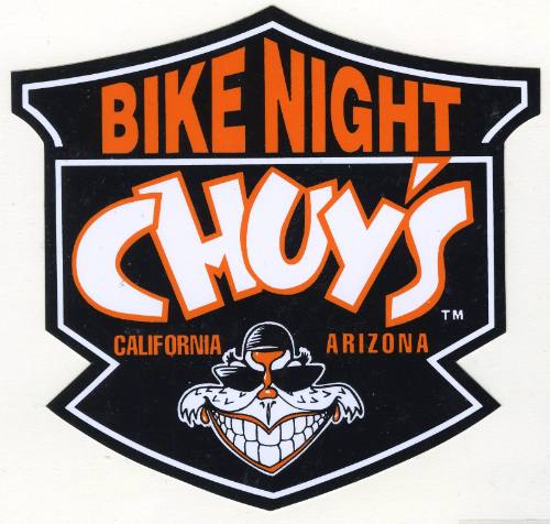 Bike Night Chuy’s California Arizona Decal