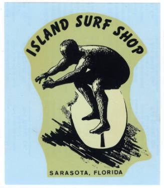 Island Surf Shop Sarasota, Florida Decal