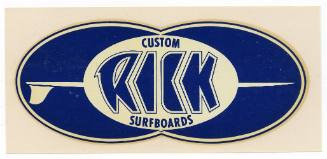 Rick Custom Surfboards Decal