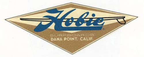 Hobie Surfboards Dana Point, Calif. Decal