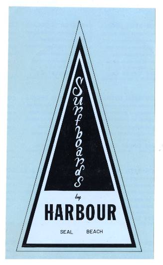 Surfboards by Harbour Seal Beach Triangle Shaped Decal