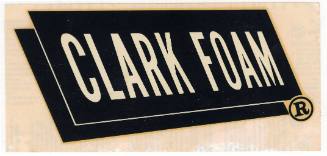 Clark Foam Products Decal
